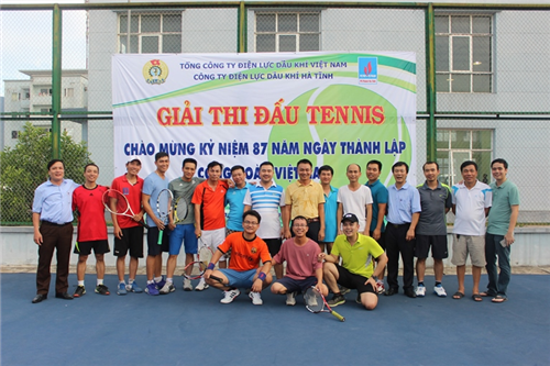 PVP Hà Tĩnh tổ chức giải đấu Tennis chào mừng kỷ niệm 87 năm ngày thành lập Công đoàn Việt Nam