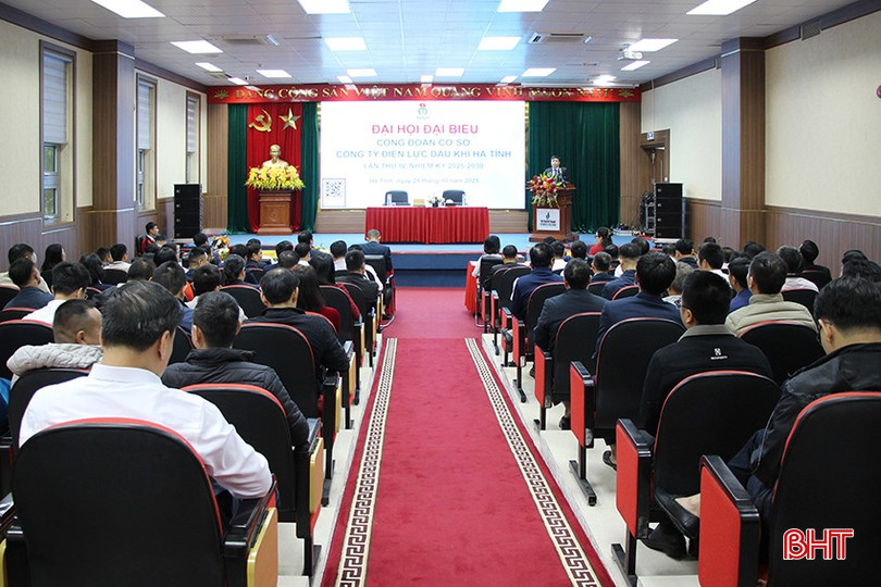 111 đại biểu đại diện cho gần 400 người lao động tham dự Đại hội đại biểu Công đoàn cơ sở Công ty Điện lực Dầu khí Hà Tĩnh nhiệm kỳ 2025 - 2030. bqbht_br_img-5551.jpg